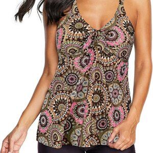 Vibrant Patterned Bikini Top